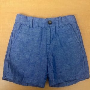Like New Janie and Jack Linen and Cotton Blue Shorts - Toddler Boy size 3